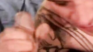 Bluecollar hairy bear sucking hard cock