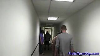 Straight teens get naked