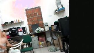Horny Latina Teen Fucks Her BF On A Chair