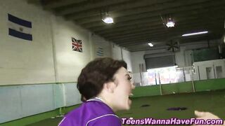 Sexy amateur teens exercising