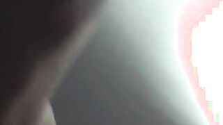 Facial loving brunette squirted with cum