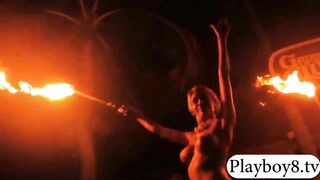 Hotties while naked enjoying terrifying adventures