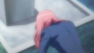 Busty futagirl gets nipples and dick handjob