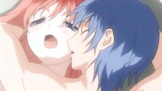 Redhead futagirl gets her asshole toyed