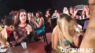 Sexy hot cock sucking at the club