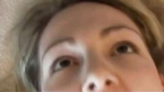 I recorded to my girlfriend her face while I was drilling her pussy.
