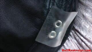 Sensory deprived skank being punished