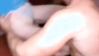 Slutty sexy blonde loves stripper cock