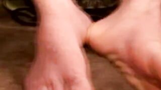 Blue collar straight guy jerking dick
