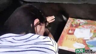 Amateur Liliane ripped in public place