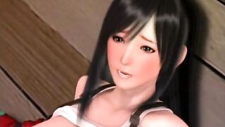 3D Girl pissing and having sex