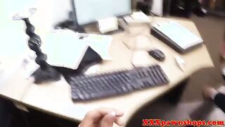 A dirty pawn broker offers a worried girl money