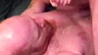 Hairy redneck masturbates and gets cocksucked