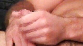 Amateur young hunk watches video and wanks