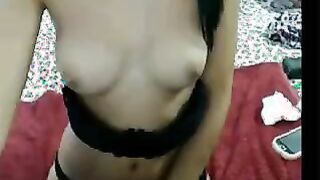 sexy teen plays with her pussy on cam