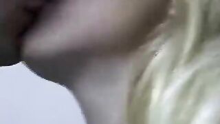 Cute amateur blonde makes homemade sex tape