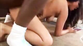 Asian Slut Fucked By Black Cock Outside