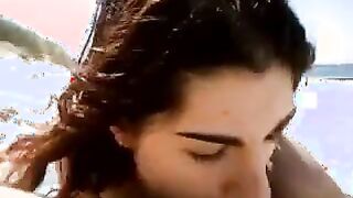 Dick Sucking At The Beach POV