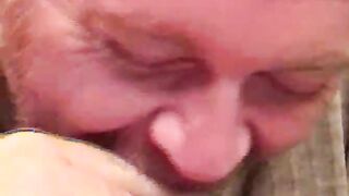 Hairy bears blowjob for an auntie queen