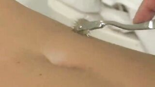 bond blonde plays in hardcore fetish