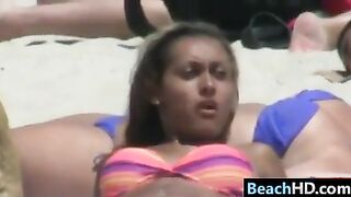 Latin Chick With A Great Body Tanning