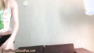 Party teens flashing and twerking