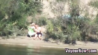 Horny Couple By The River
