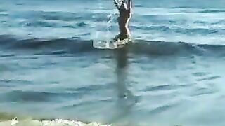 Beautiful Naked Girl At The Beach