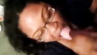 Ebony Mother Sucking A Big Cock POV