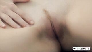 Sultry redhead teen Mia Sollis workout while naked