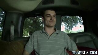 Twink rides straightys cock