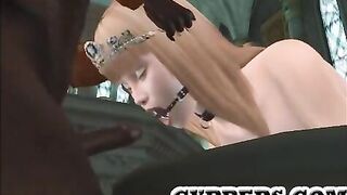 3D animation interracial