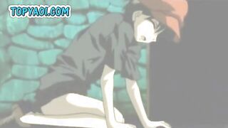 Young anime boy gets his anal hole fingered and molested by gay