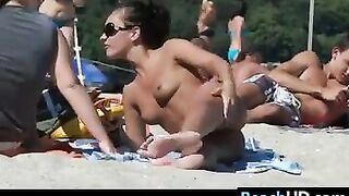 Topless Girls At The Beach