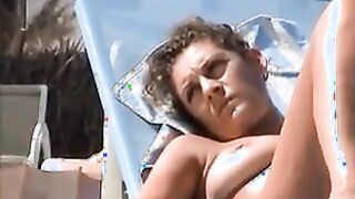 Topless Chick At The Beach