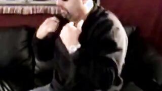 Mature southern bear tugs his hard cock