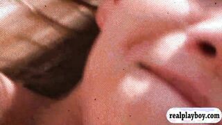 Huge tits babes try out sand boarding while naked