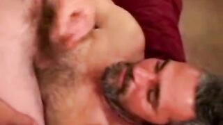 Gay guy receives head from mature friend