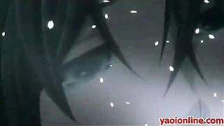 Young hentai boy and his partner having sex