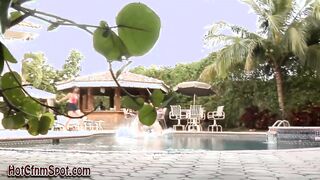 Bikini femdom babes taunt losers