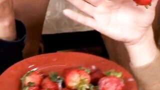 Three Horny Ass Eating MILFS Share A Creamy Dessert