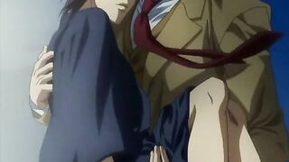 Horny hentai gay sex anal tearing cock juice fuck