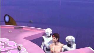 3D animated sixty nine style oralsex and riding dick