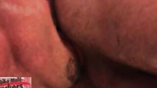Three muscled stud hunks threeway