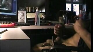 Real straight guy caught jerking as he watches porn