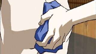 Horny hentai gays fucking up side down