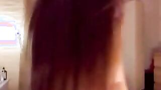 Sexy Brunette Stripping On Cam 1 no sound