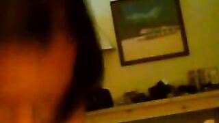 Ebony Girlfriend Giving A Blowjob