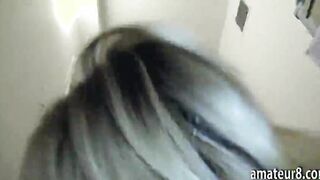 Amateur blonde Euro slut banged in exchange for money