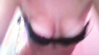 Sexy College beurette Strips and fingers pussy on cam